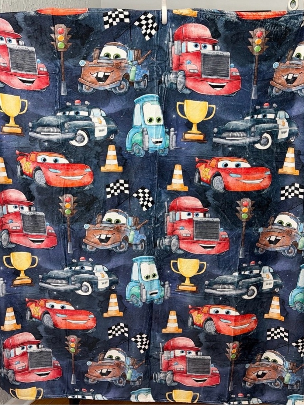 Disney Pixar Cars Plush Throw Blanket